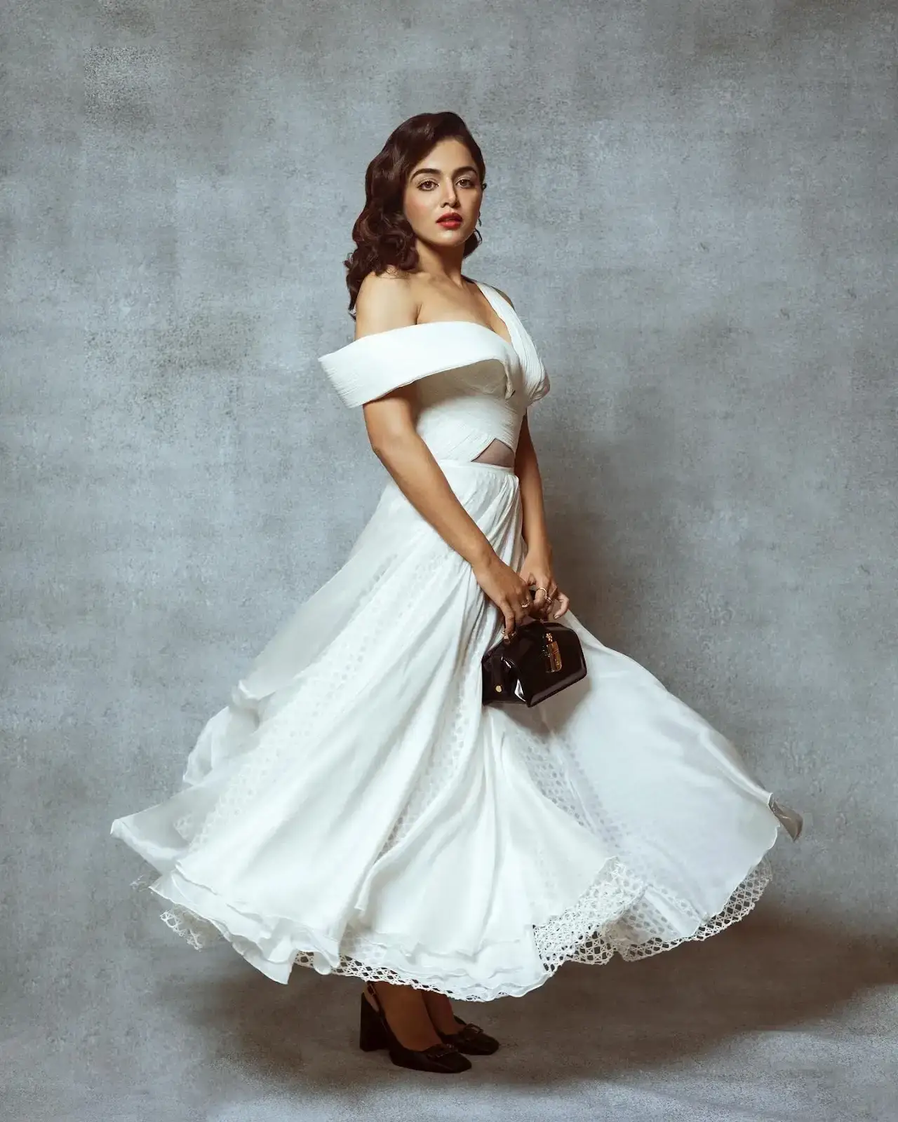 Beautiful Indian Model Wamiqa Gabbi Images in Long White Gown